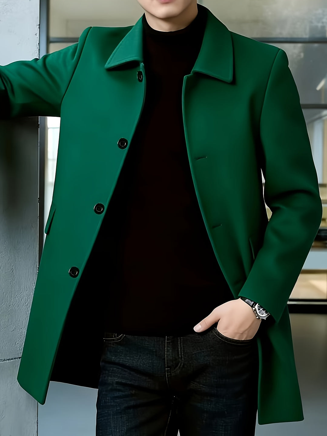 Harlan | Refined Single-Breasted Overcoat