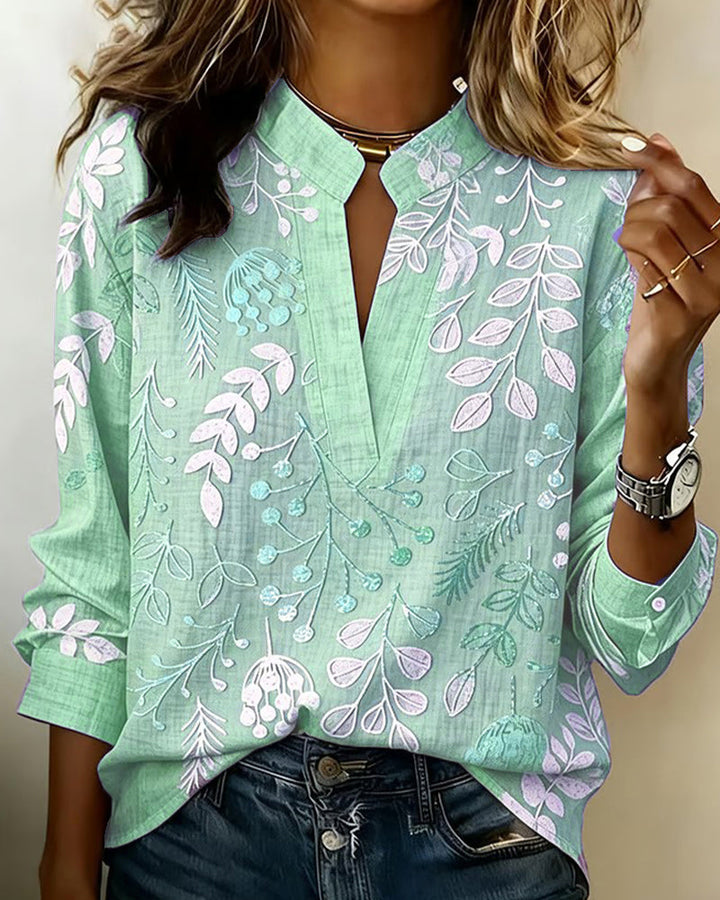 Gemma | Botanical Print Blouse