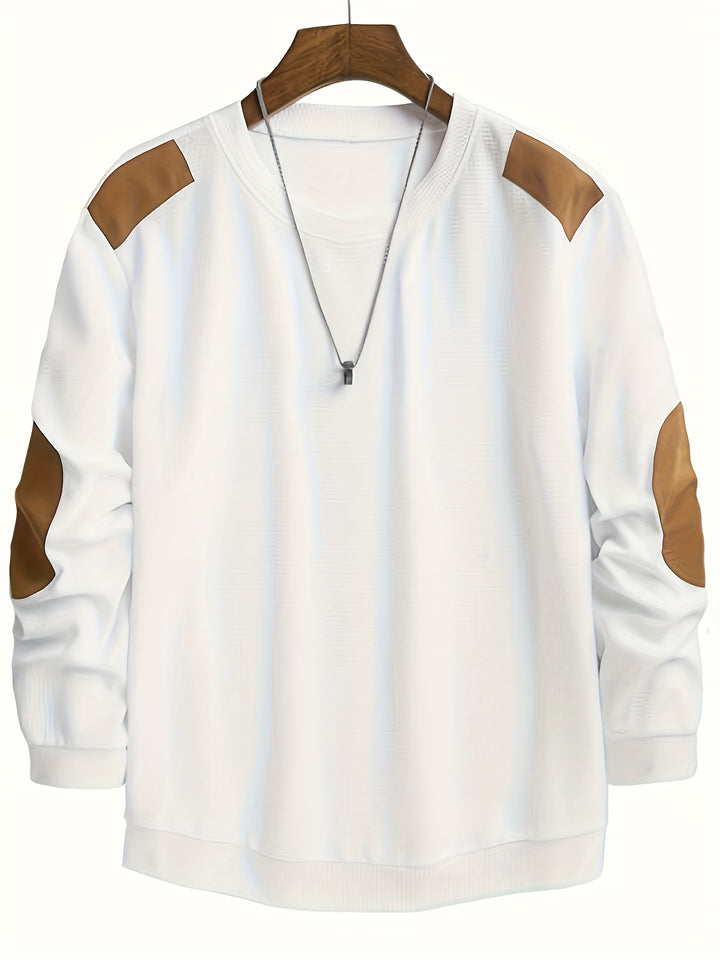 Barnaby | Textured Elbow-Patch Jumper