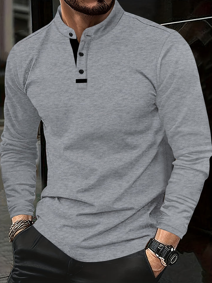 Clayton | Refined Long-Sleeve Polo Shirt