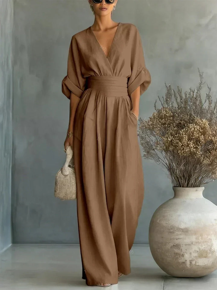 Claire | Elegant Wide-Leg Jumpsuit