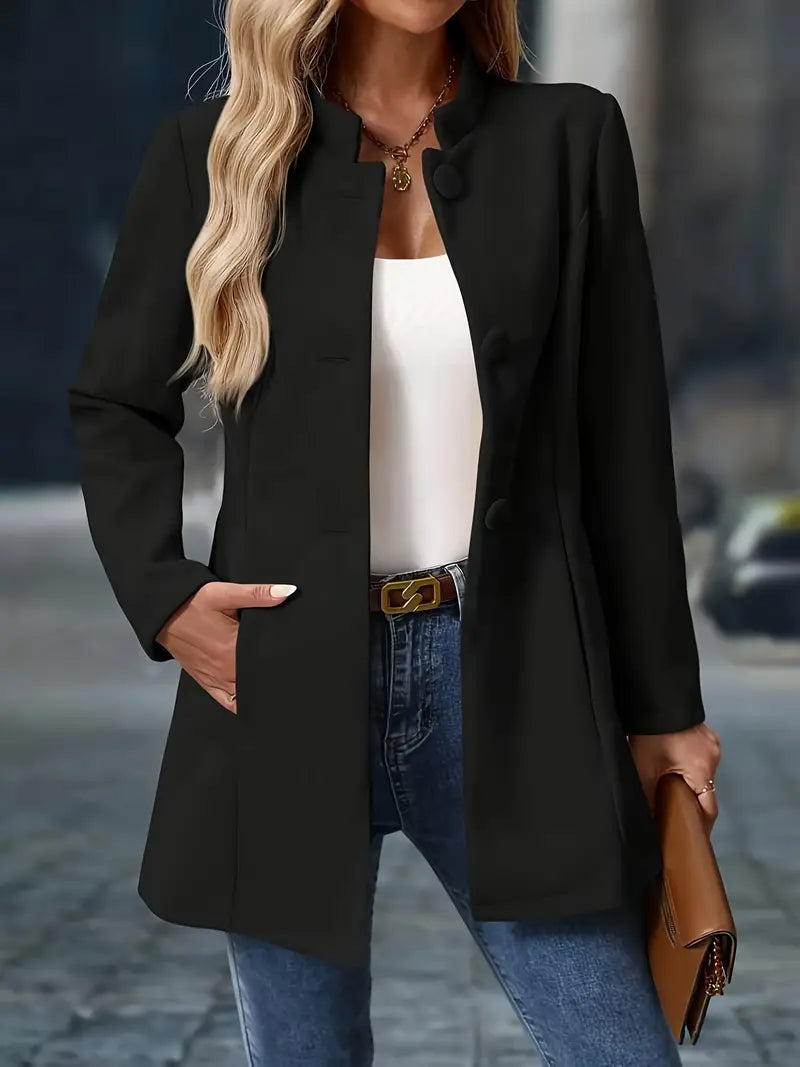 Florence | Elegant Stand-Collar Coat