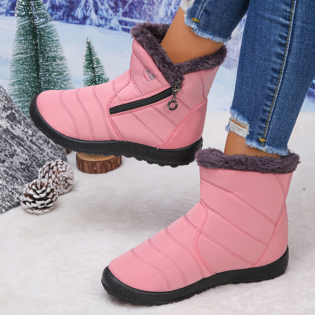 Noelle | Cosy Fleece-Lined Winter Ankle Boots