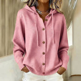 Nola | Hooded Button-Down Cardigan