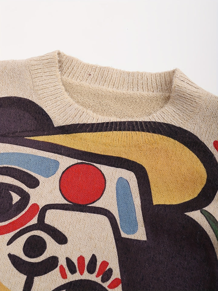 Saskia | Artful Abstract Jumper