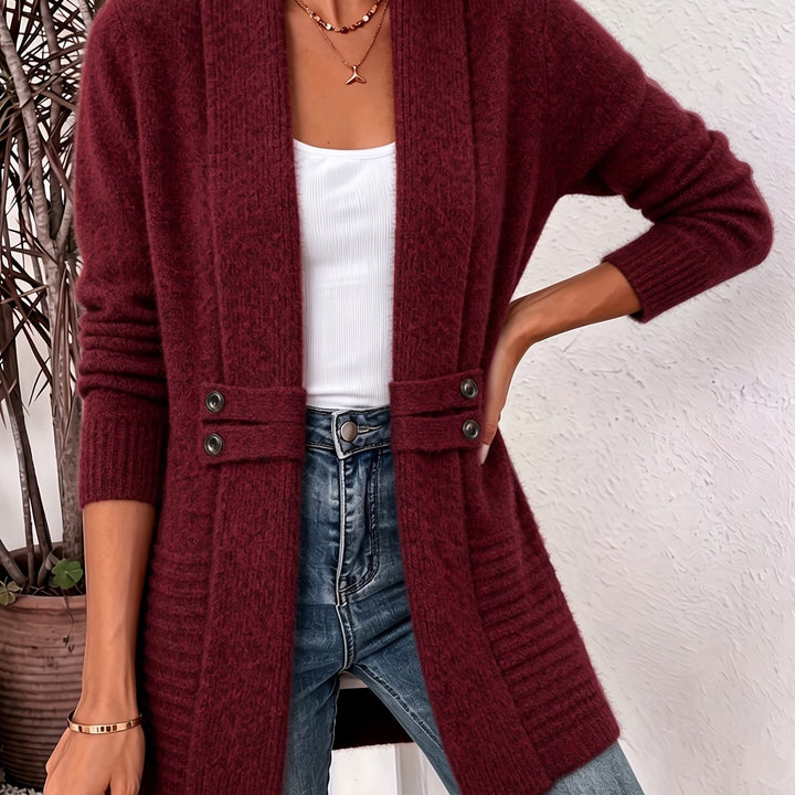Josie | Belted Open-Front Cardigan