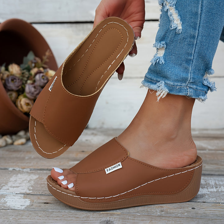 Marlena | Comfort Wedge Slide Sandals