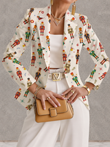 Kathleen | Festive Print Tailored Blazer