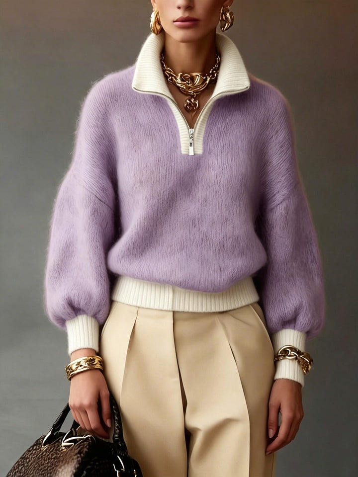 Cara | Relaxed Half-Zip Sweater
