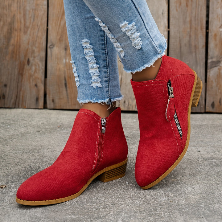 Adeline | Classic Side-Zip Ankle Boots