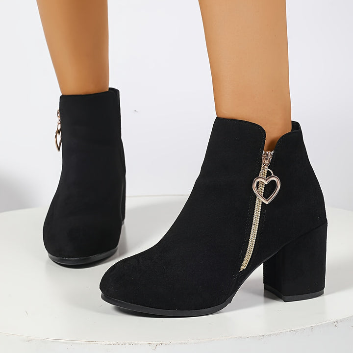 Estelle | Elegant Chunky-Heel Ankle Boots