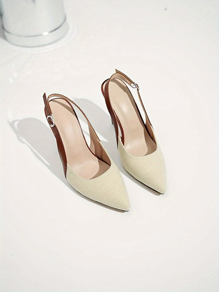 Alice | Pointed Slingback Heels