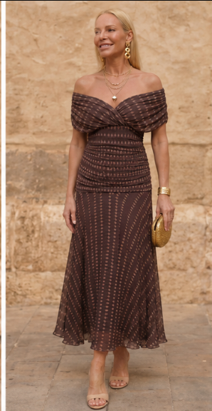 Lorraine | Off-Shoulder Flowing Maxi Dress