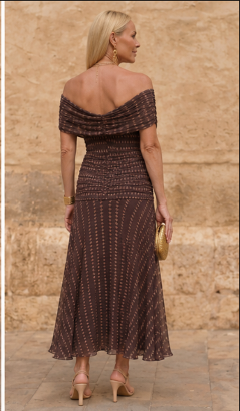 Lorraine | Off-Shoulder Flowing Maxi Dress