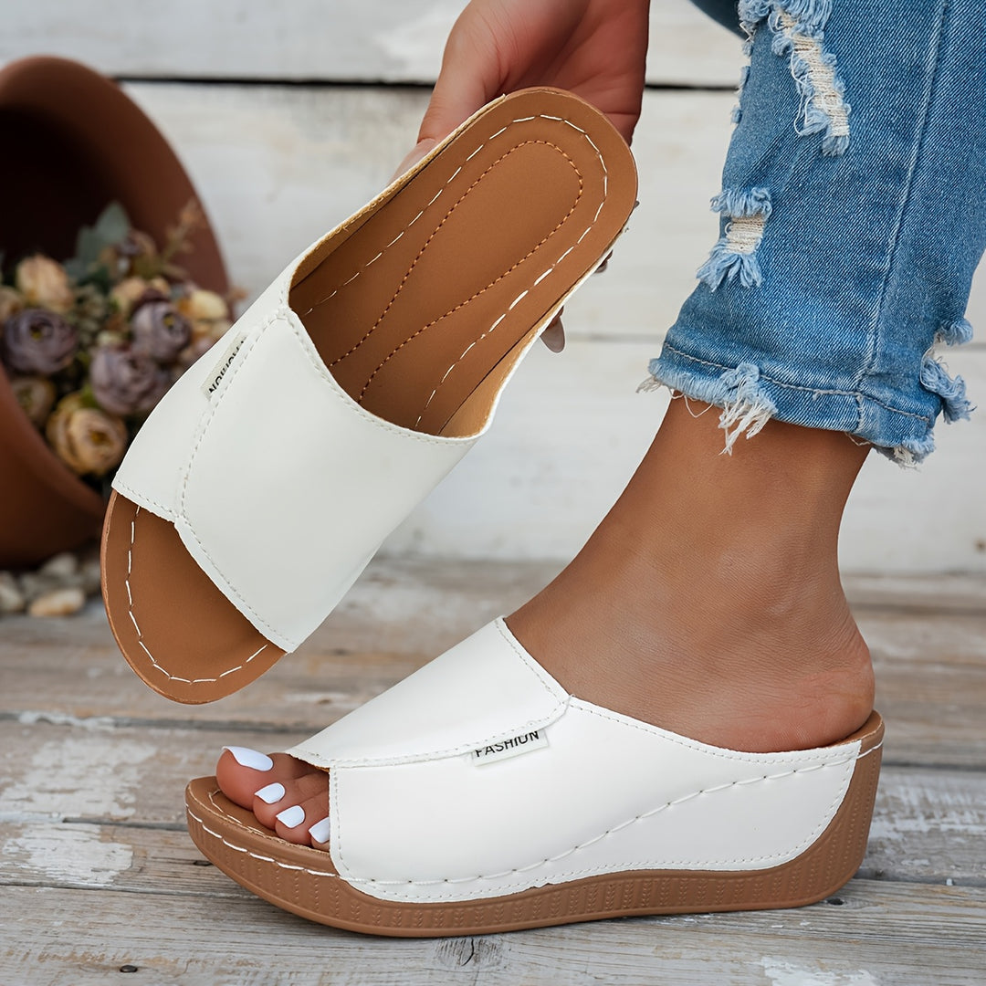 Marlena | Comfort Wedge Slide Sandals