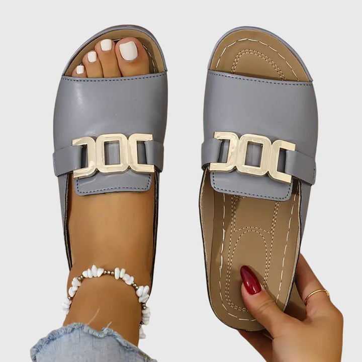 Sadie | Comfort Buckle Slide Sandals