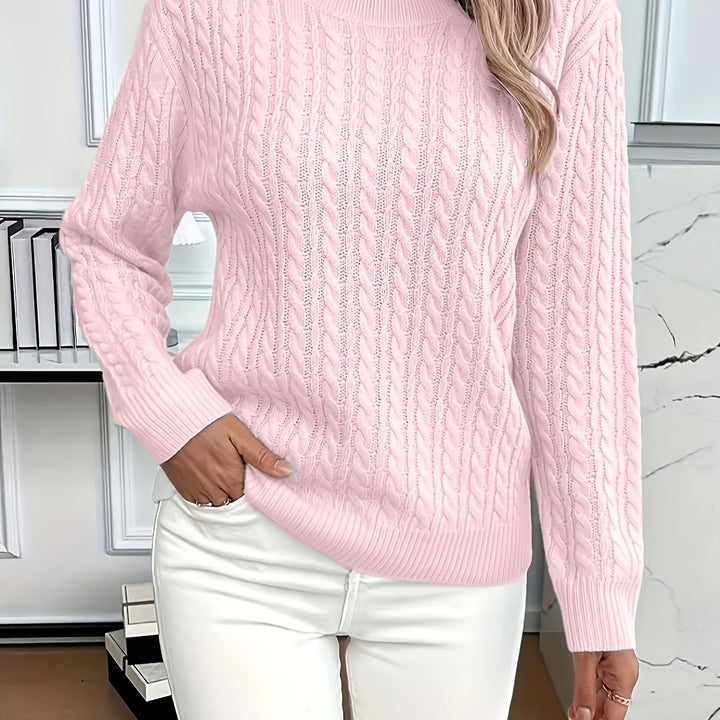 Maeve | Cable-Knit Round Neck Jumper