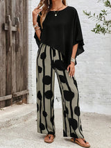 Kendra | Relaxed Elastic-Waist Two-Piece Set