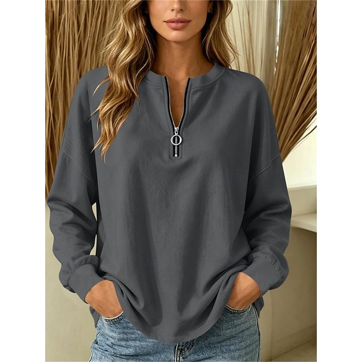 Mila | Relaxed Quarter-Zip Top
