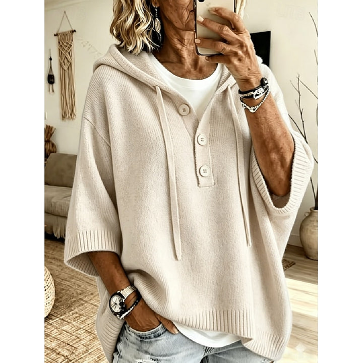 Cerys | Relaxed Hooded Knit Hoodie