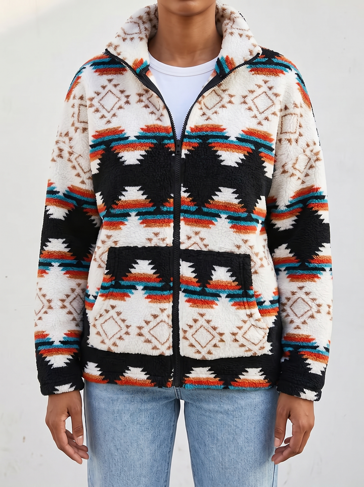 Sierra | Western Pattern Zip Jacket
