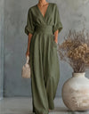 Lydia | Wide-Leg Wrap Jumpsuit
