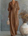 Lydia | Wide-Leg Wrap Jumpsuit