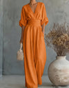 Lydia | Wide-Leg Wrap Jumpsuit