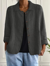 Thelma | Relaxed Button-Front Overshirt