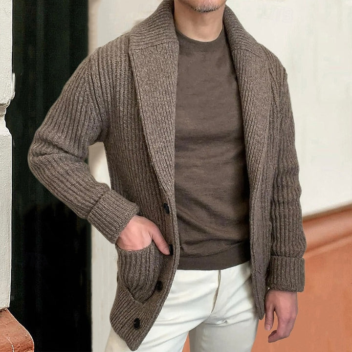 Franklin | Shawl Collar Knit Cardigan