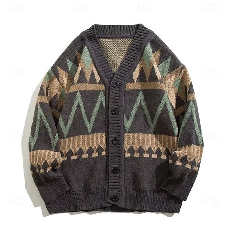 Gregory | Christmas Button-Up Cardigan