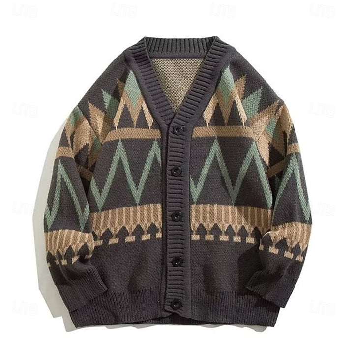 Gregory | Christmas Button-Up Cardigan