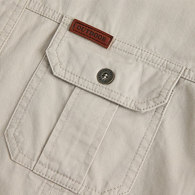 Gideon | Utility Pocket Long Sleeve Shirt