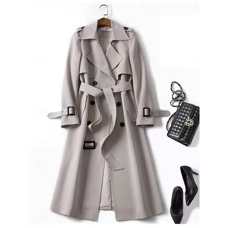 Amelia | Belted Longline Trench Coat
