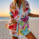 Marina | Watercolour Heart Two-Piece Set