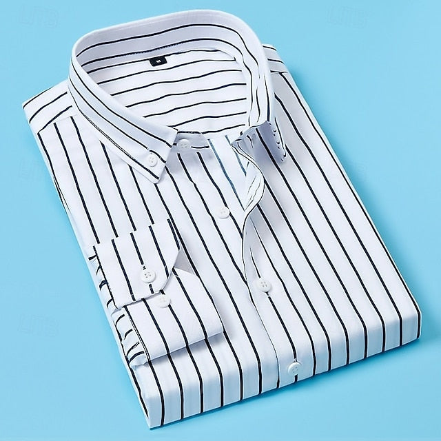 Garrett | Refined Striped Button-Down Shirt