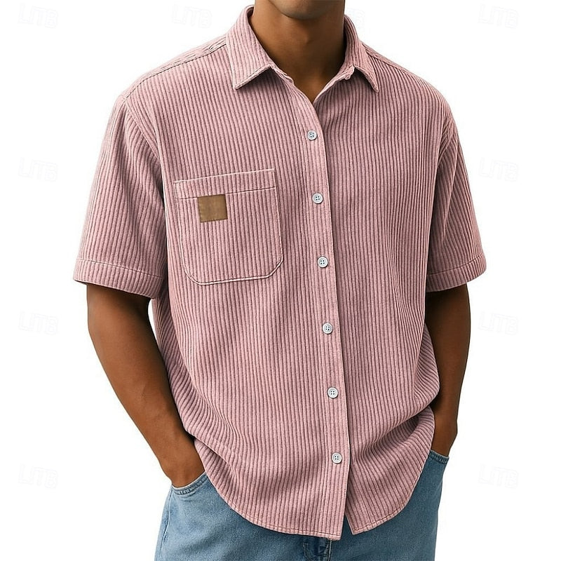Ashton | Relaxed Ribbed-Texture Shirt
