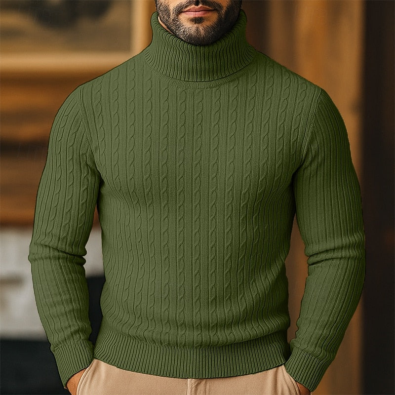 Bennett | Cable-Knit Turtleneck Jumper