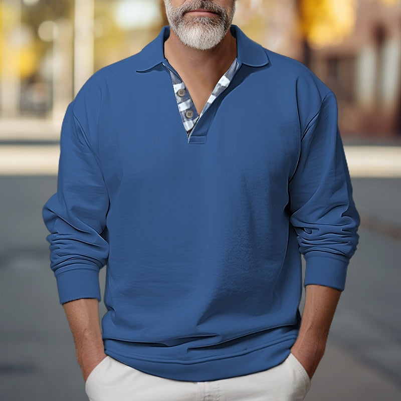 Gregory | Polo-Collar Sweatshirt