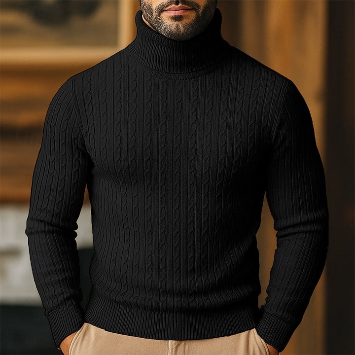 Bennett | Cable-Knit Turtleneck Jumper