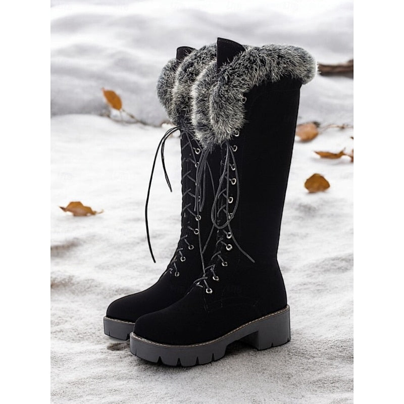 Ottilie | Cosy Fur-Trimmed Winter Boots