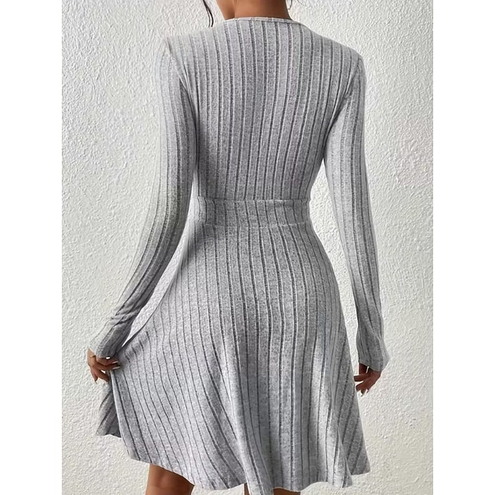 Hannah | Ribbed Wrap-Front Dress