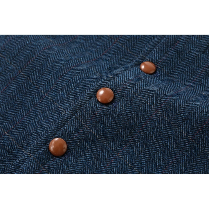 Desmond | Herringbone Single-Breasted Waistcoat