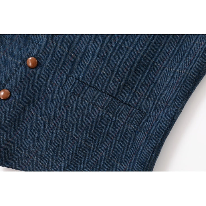 Desmond | Herringbone Single-Breasted Waistcoat