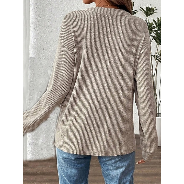 Nadia | Textured Button-Neck Top