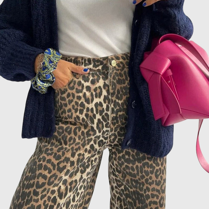 Trina | Leopard Print Jeans
