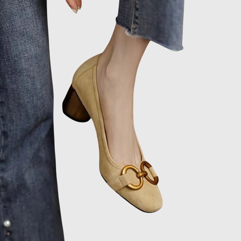 Rachel | Elegant Block-Heel Pumps