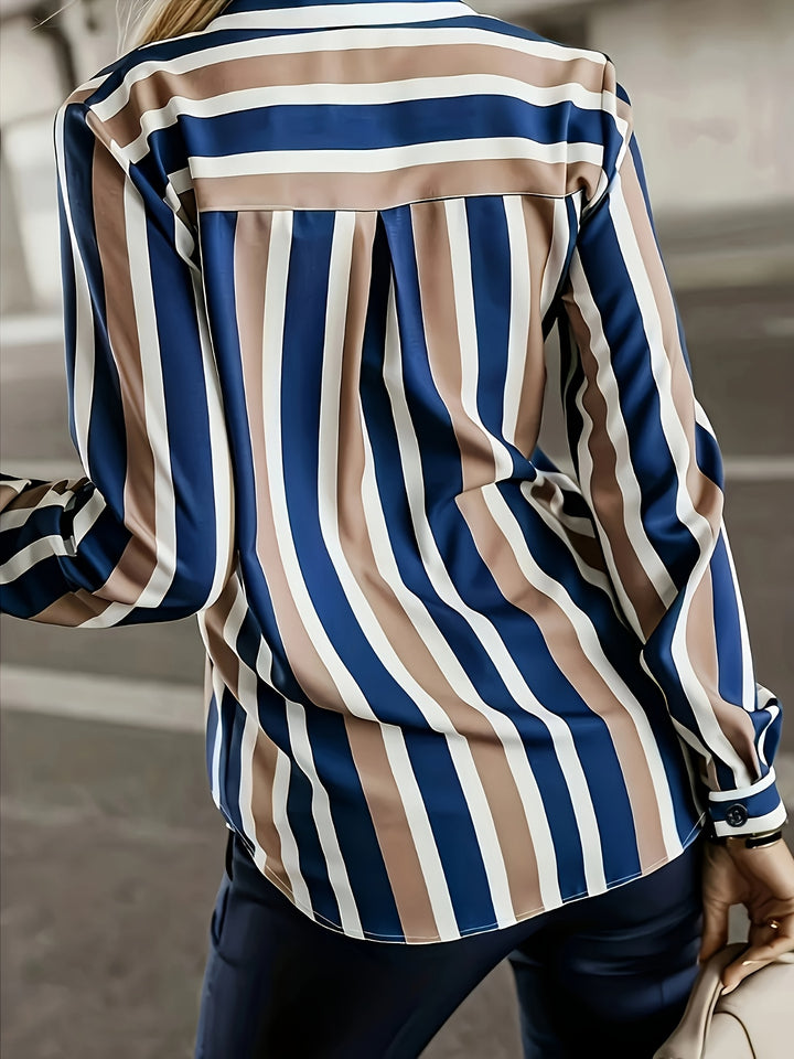 Romilly | Refined Striped Button-Up Shirt