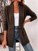 Grace | Ribbed Button-Tab Cardigan
