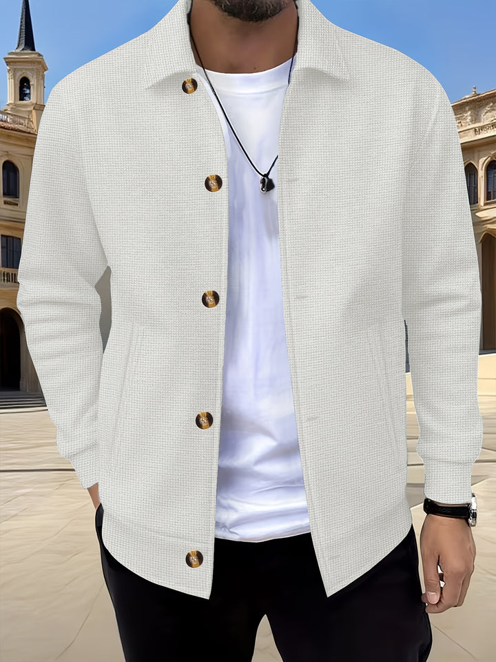 Gerald | Textured Button-Front Jacket
